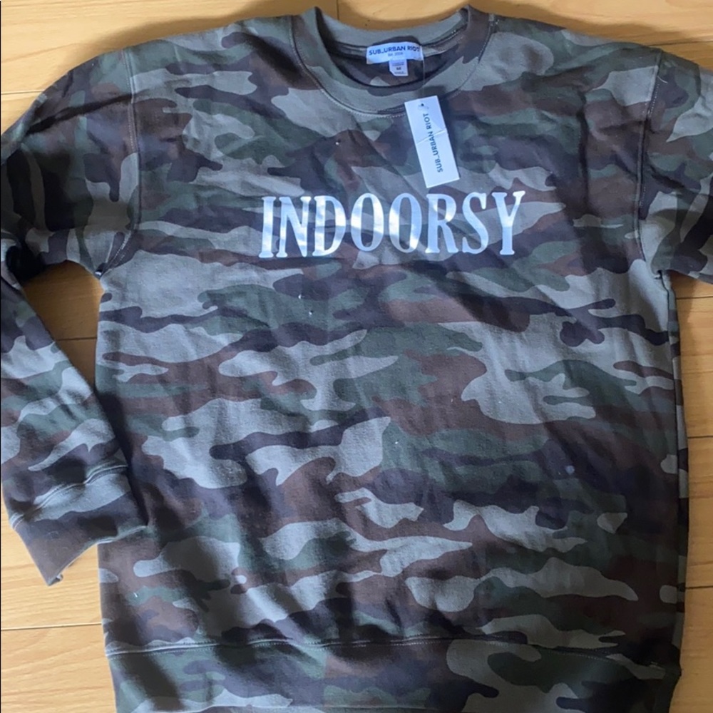 Indoorsy sub-urban riot sweatshirt